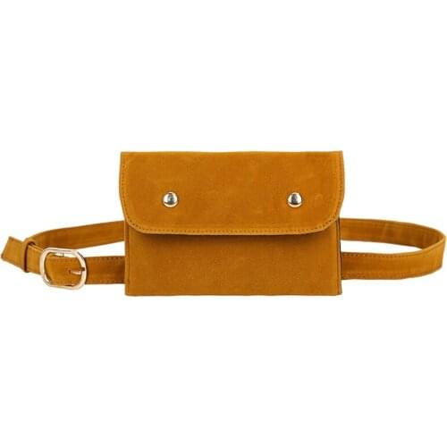 15PCS / LOT Scrub Leather Women Waist Bag Fanny Packs Female Chest Shoulder Pouch Phone Bag Travel Waist Pouch For Ladies Grils