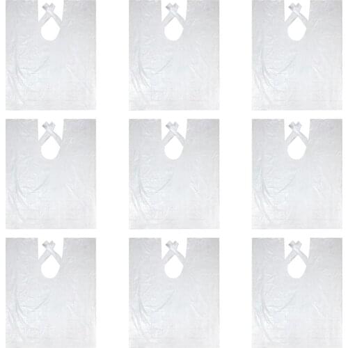 2 Style Waterproof Plastic Hair Cutting Cape Salon Disposable Hair Coloring Capes Barber Cape Hair Cutting Accessory Disposable