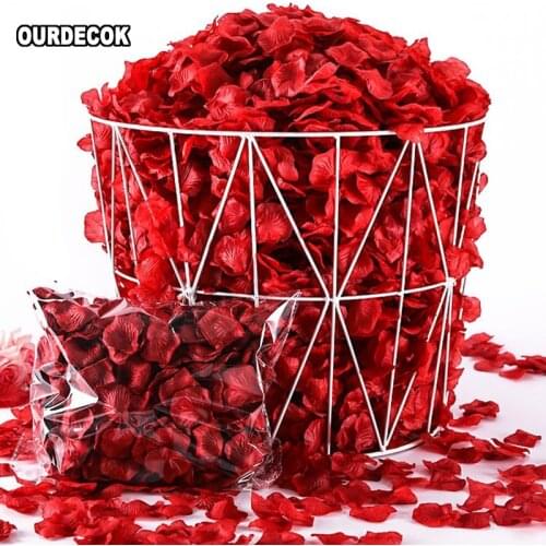 500pcs/lot Artificial Colorful Artificial Flower Wedding Accessories Wedding Rose Petals Petalos De Rosa De Boda