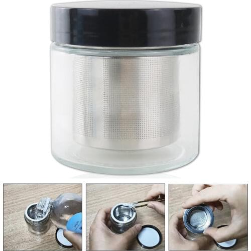 Diamond Washer Manual Jewelry Cleaning Cup for Gem/Glasses/Ring/Gold/Silver/Coin Metal Sieve
