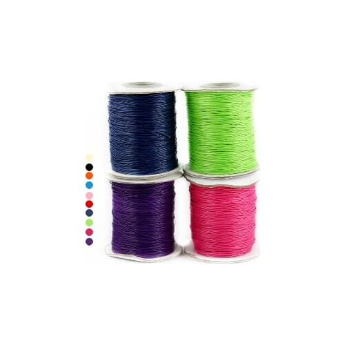 Free Shipping 1MM Korea Wax Cord 15m/lot 15 Colors Jewelry Cord Jewelry Making