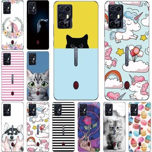Phone Cases For ZTE Nubia Red Magic 6 6R 6 Pro 2021 Soft TPU Cover Color Luxury Popular Printing Mobile Fashion Bags