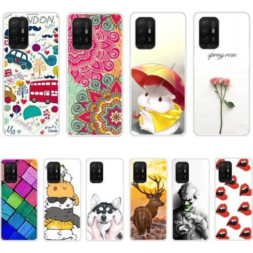 Case For OPPO A94 5G Phone Cover Back Fitness Silicone Bumper Softness TPU With Colorful Printing