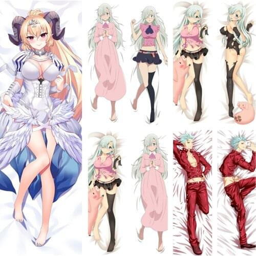 2020-May Anime The Seven Deadly Sins Foxs Sin of Greed Dakimakura Pillow Case Nanatsu no Taizai Hugging Body Pillow Cover
