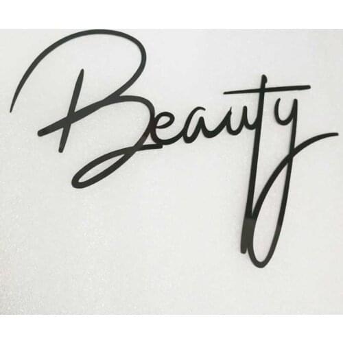 Custom Wood Name Wooden Name Sign Nursery Wall Decor Personalized Acrylic Mirror Name Sign Party Baptism