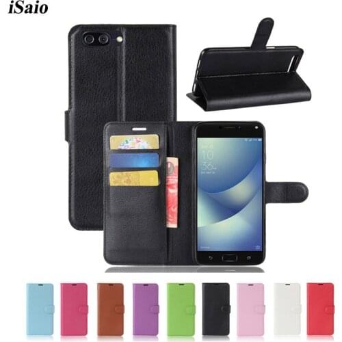 For Asus Zenfone 4 Max ZC554KL Leather Case Flip Wallet Cover for Asus Zenfone AR ZS571KL Capa Inner TPU Phone Case