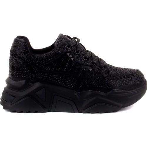 Guja-Black Color Beads Decorated High Bottom Women 'S Casual Shoes