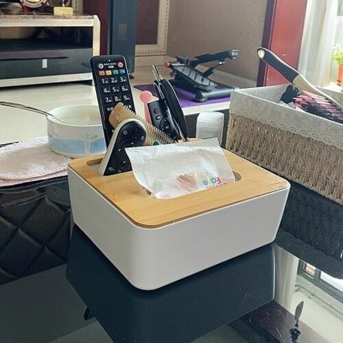 Creative Tissue Box Wooden Cover Toilet Paper Box Napkin Holder Simple Stylish Tissue Paper Dispenser Car Organizer Home Decor