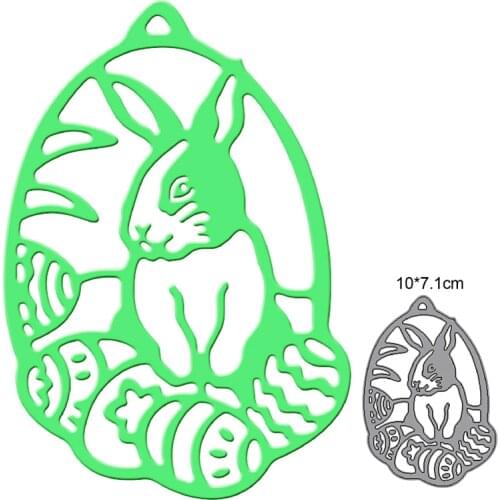 Craft dies metal cutting dies cut die Easter Rabbit Egg Ornament decoration Scrapbook dies knife mould blade punch stencils dies