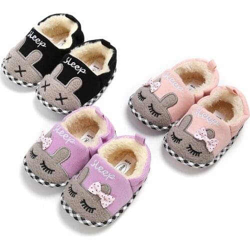 Cartoon Baby Shoes Cute Newborn Boys Girls First Walkers Flats Soft Sole Non-slip Shoes Footwear Toddler Booties
