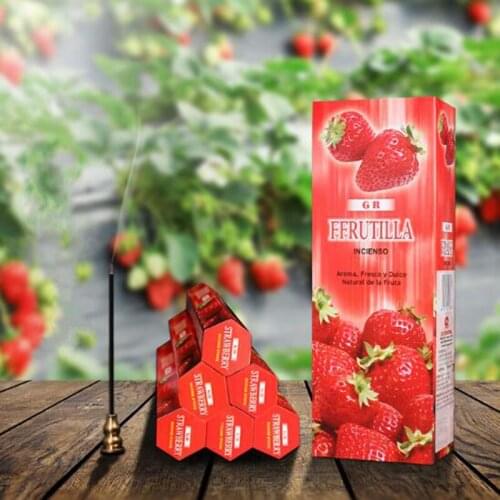 Natural Aroma Air Freshener Home Fragrance Scent Diffuser Stick India Incense Strawberry Ffrutilla Aromatherapy Incense Stick