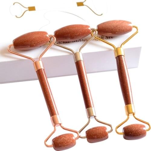 Natural Stone Face Roller Massager Natural Amethyst Jade Roller Stone Wrinkle Remove Skin Care Beauty Facial Slim Lifting Tool