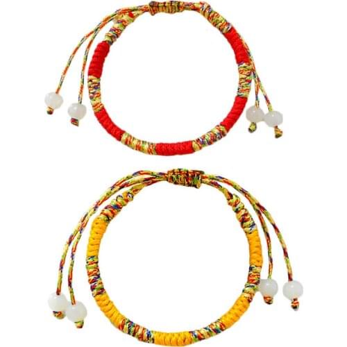 Bohemian Brazil Cheap Colorful Rainbow Handmade Weave Woven Braided Rope Thin String Strand Friendship Bracelet