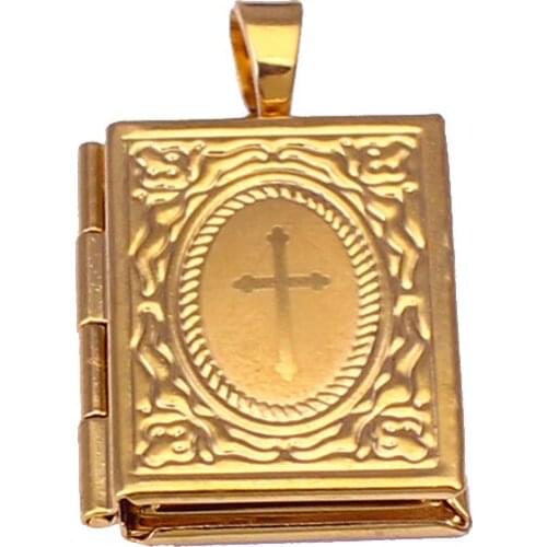 2021 New Arrival Fansheng Gold Plated Small cruzar Photo Box Pendant Necklace For Women/Men