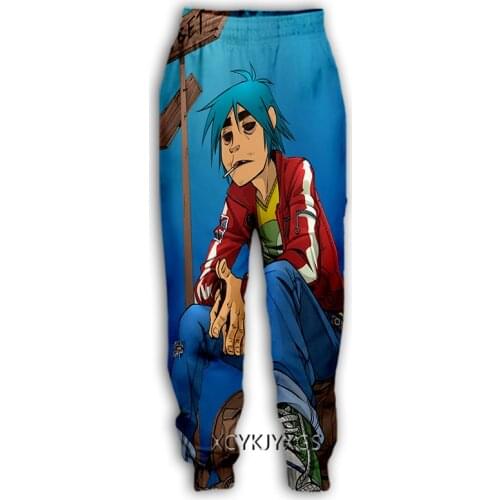 New Men/Women Gorillaz 3D Printed Casual Pants Fashion Streetwear Men Loose Sporting Long Pants F25