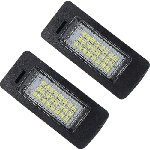 Pair CanBus Error Free Car LED License Plate Light Number-plate Signal Lamp for Audi A4 B8 A5 S5 Q5 for VW Passat 5D R36 2008