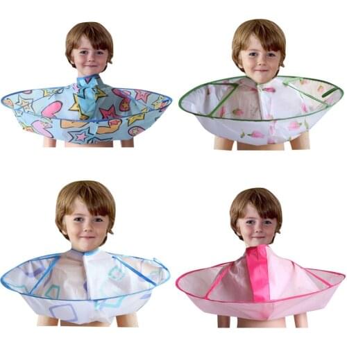 Barber Hair Accessories Kids Hair Warp Hair Cutting Cloak Umbrella Cape Gown Hairdresser Barber Apron Hairdressing Children