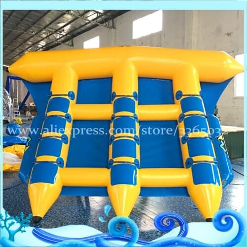 Popular Inflatable Water Tubes 6 Persons Fly Fish Banana Boat Water Sports ride towable for sale