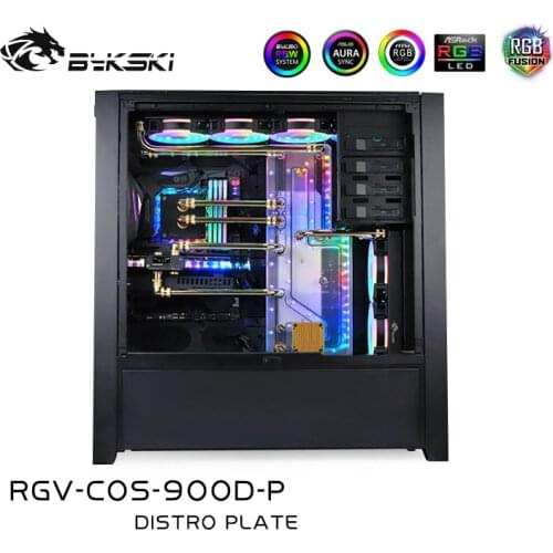 RGV-COS-900D BYKSKI waterway board Channel for Corsair 900D Computer replace reservoir better Heat dissipation for gamer pc