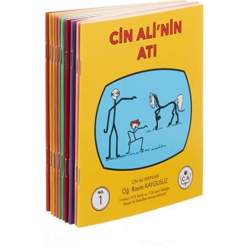 Cin Ali Series (10 Book)-Rasim Kaygusuz Turkish Children Books 6 - 9 Years Old Cin Ali''nin Horse Cin Ali''nin Ball Cin Country Trip