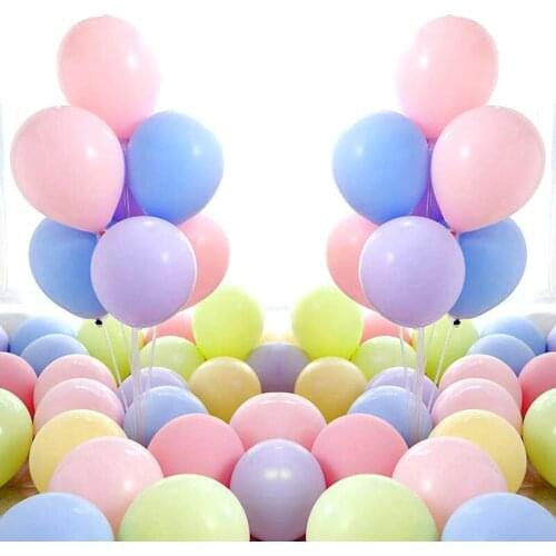 10pcs 10inch 2.2g Macaron Gold Black Latex Balloon Adult Birthday Party Supplies Photography Props Decor Wedding Ballon Marriage