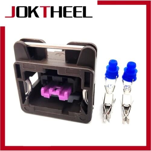 1/5/10/20 set Delphi 3.5mm 2 pin way female brown waterproof Nozzle Ignition Coil plug Water Temperature connector 240PC02S1001