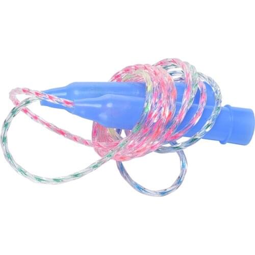 1pc Sports Training Plastic Handle Soft Plastic Skipping Jumping Rope for Children