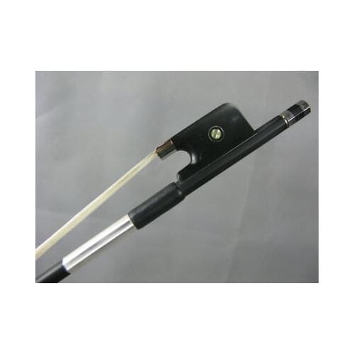 1pcs professional black Carbon fiber viola bow white horse hair