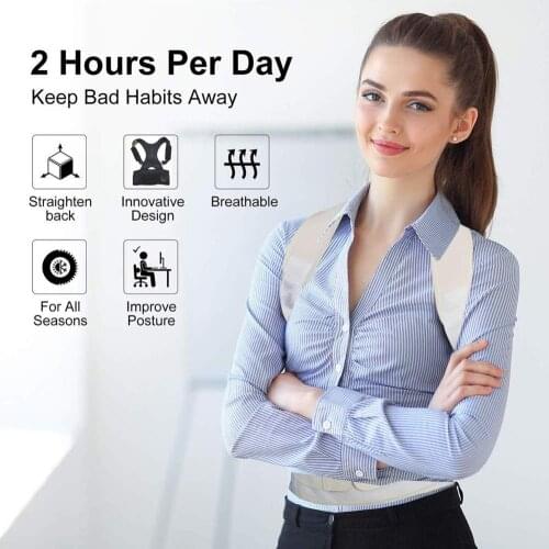 2019 Back Pain Belt Posture Corrector Shoulder Bandage Corset Lower Back Support Orthopedic Brace Scoliosis corrector de postura