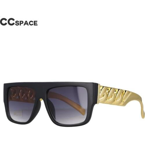 47956 Oversized Gold Chain Sunglasses Luxury Men Women Fashion Shades UV400 Vintage Glasses