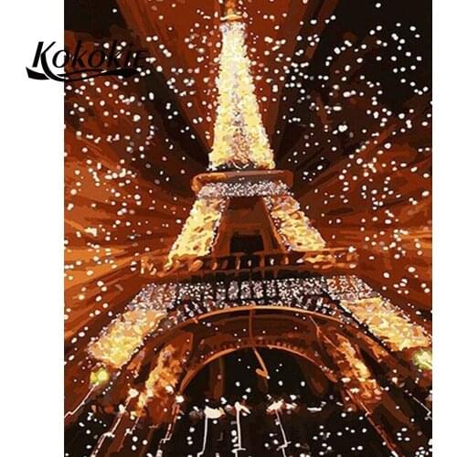 5d diamond painting full drill square picture of rhinestones Tower diamond-painting accessories for diamond mosaic decoration