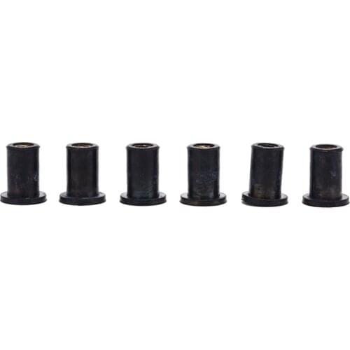 6pcs M4 Rubber Well Nuts Kayak Accessories Blind Fastener Rivet Fishing Kayak Accessories Jack Nuts Windscreen Wellnuts New