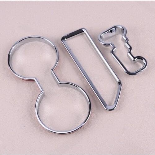 Beler Car Styling 3pcs/set Water Cup Holder & Storage Box & Gear Shift Panel Frame Cover fit for Jeep Compass/Patriot 2011-2016