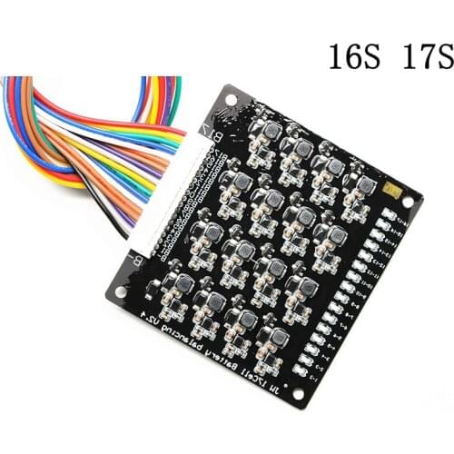 16S 17S BMS 1.2A balance Current Li-ion Lifepo4 Lithium Battery Active Equalizer Energy Transfer Board Active Balancer