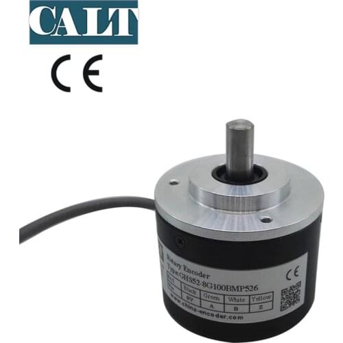 CALT Encoder GHS52 8mm shaft 1000 Pulse PPR A B Z 3 phase Push-pull output 5-26v optical rotary encoder