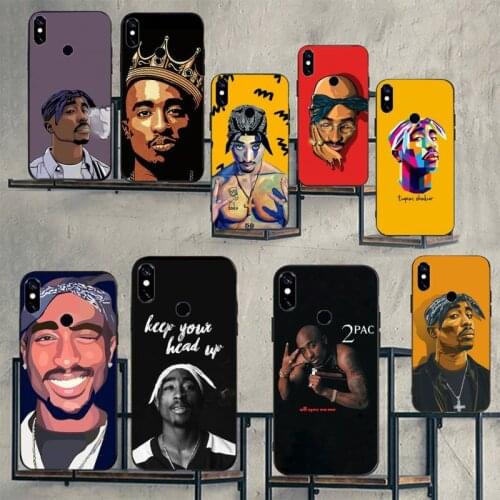 Rapper 2pac Tupac Phone Cases For Xiaomi Mi Redmi Note 7 8 9 pro 8T 9T 9S 9A 10 Lite pro