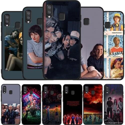 Stranger Things black phone Case For Samsung A10 30 40 50 30S 50S 60 70 M10 (M20 M40 A01 31 51 71 A20E A21S)