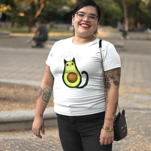 Avocado Letter Print Breathable T Shirts Women Loose Short Sleeve Tee Tumblr Fashion Top Casual Streetwear Tshirt Camiseta Mujer
