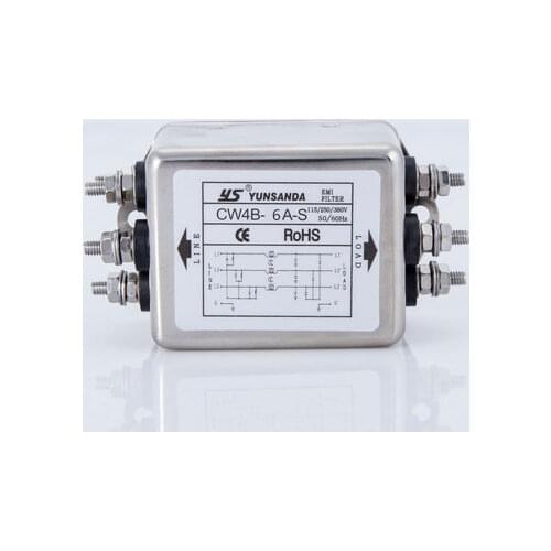 CW4B Power Filter 3 Phase Connector CW4B-6A-S CW4B-10A-S CW4B-20A-S CW4B-30A-S