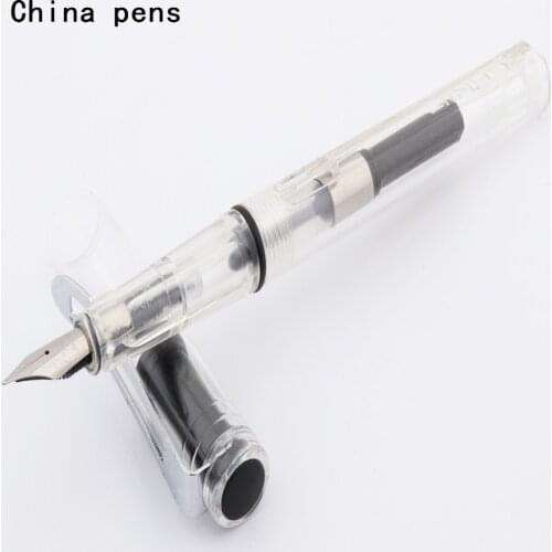 Jinhao 599 Transparent white student School student Office fine fountain pen stationery supplies
