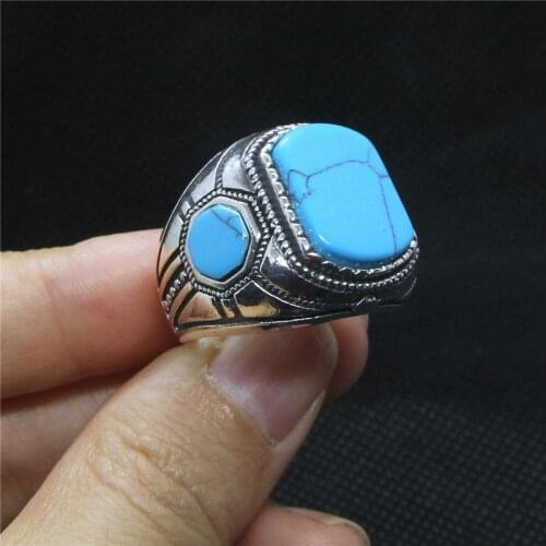 Hot Sellers Real S925 Silver Hot Style Ring Top Quality Fashion Ladies Blue Stone Ring