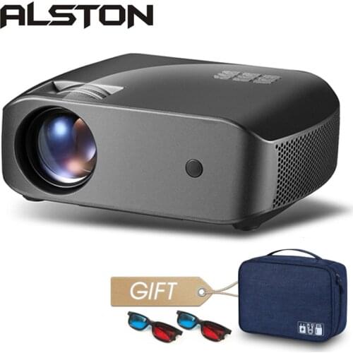 ALSTON F10 MINI HD LED Projector 2800 Lumens For Home Cinema Support 1080p HDMI USB with gift