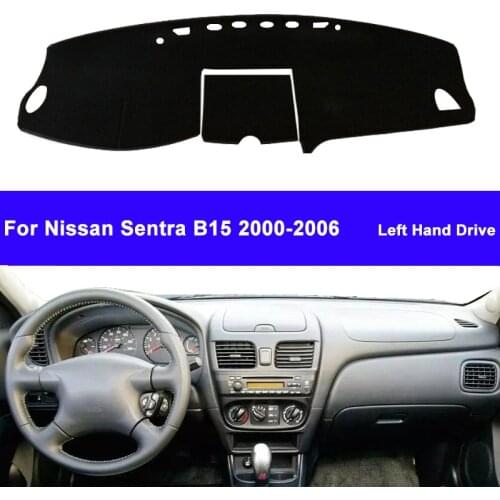Car Dashboard Cover DashMat Carpet Cape For Nissan Sentra B15 2000 2001 2002 2003 2004 2005 2006 Console Protector Sun-Shade