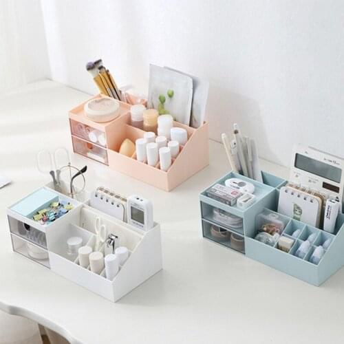 Desktop Cosmetic Storage Box Multi Grid Display Stand Makeup Organizer Desktop Jewelry Collection Case Holder Household