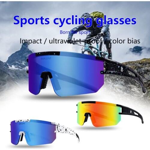 2021 New Cycling Glasses Polarized Outdoor Sports Glasses Goggles Bicycle Mountain Bike Sunglasses TR90 Cycling Eyewear Unisex