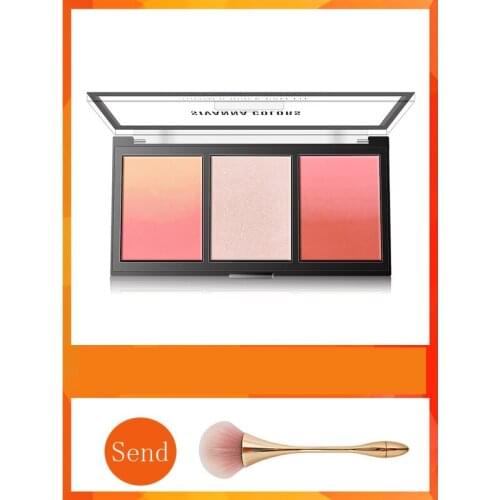 Blush highlighter plate Li Jiaqi recommends eye shadow dual-use shadow three-in-one genuine nude makeup natural tanning woman