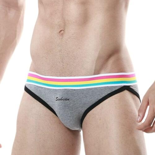 SEOBEAN New coming mens low rise sexy cotton briefs underwear