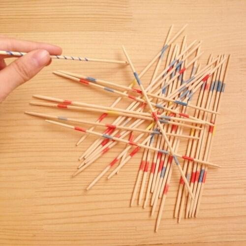 Traditional Mikado Spiel Wooden Pick Up Sticks Set Traditional Game With Box Toy Drop ship