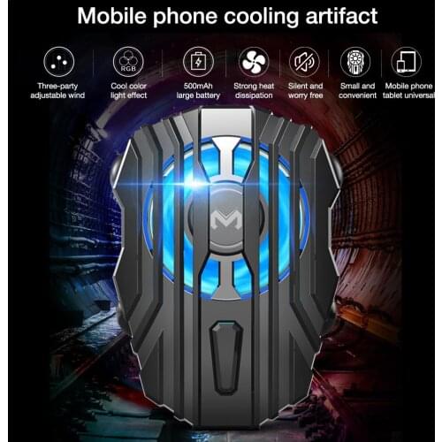 Mobile Phone Radiator Gaming Universal Phone Cooler Adjustable Portable Fan Holder Heat Sink For iPhone Samsung Huawei Tablets