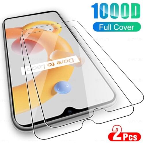 2Pcs Full Cover Protective Glass For OPPO Realme C11 2021 Phone Tempered Glas Screen Protector Film For Realmi Realmy C 11 6.52"